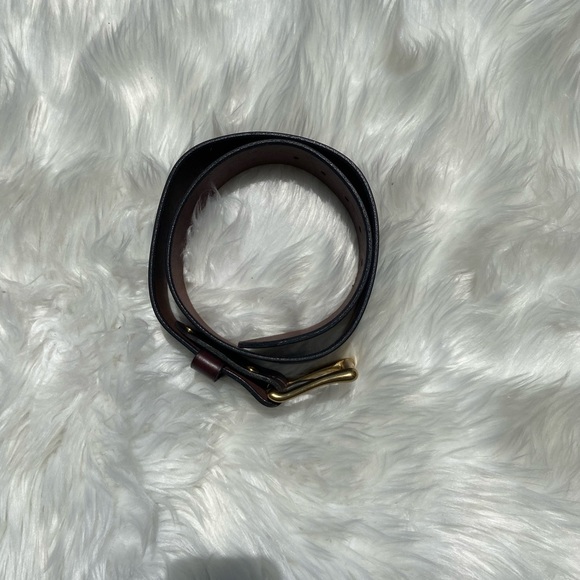 J. Peterman Company Brown Leather Belt - Picture 3 of 6